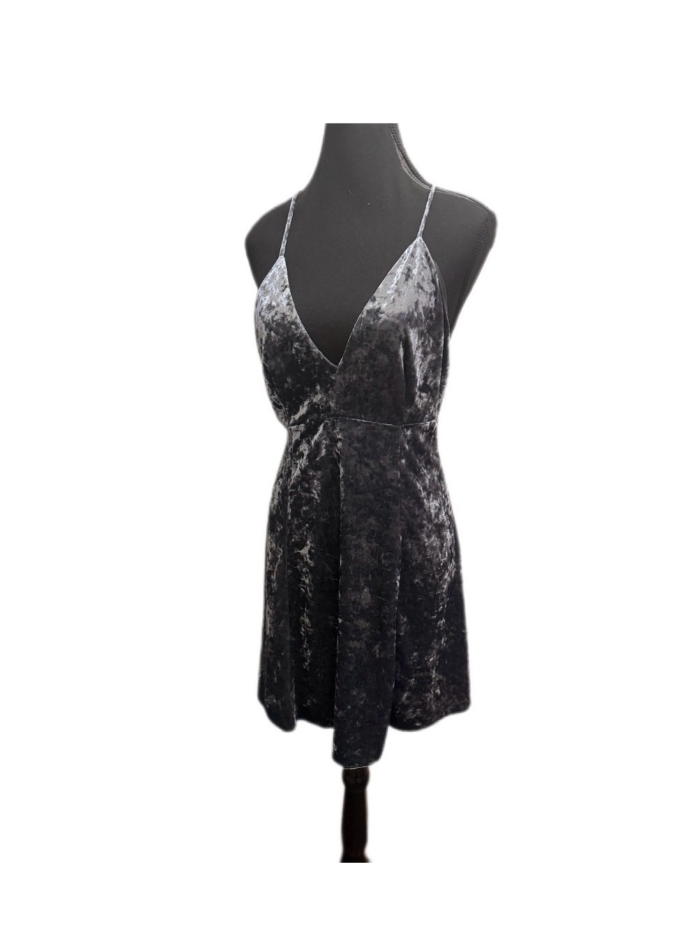 Lush Velvet Spaghetti Strap Midi dress size M